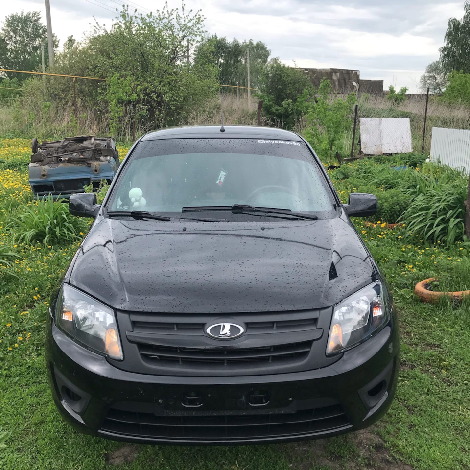 Чёрные фары( вид по дешману) — Lada Гранта, 1,6 л, 2013 года | тюнинг ...