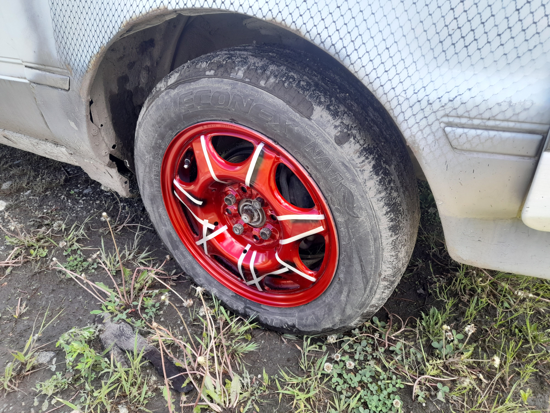 Стальные диски красим в кэнди — Toyota Carina (5G), 1,6 л, 1988 года ...