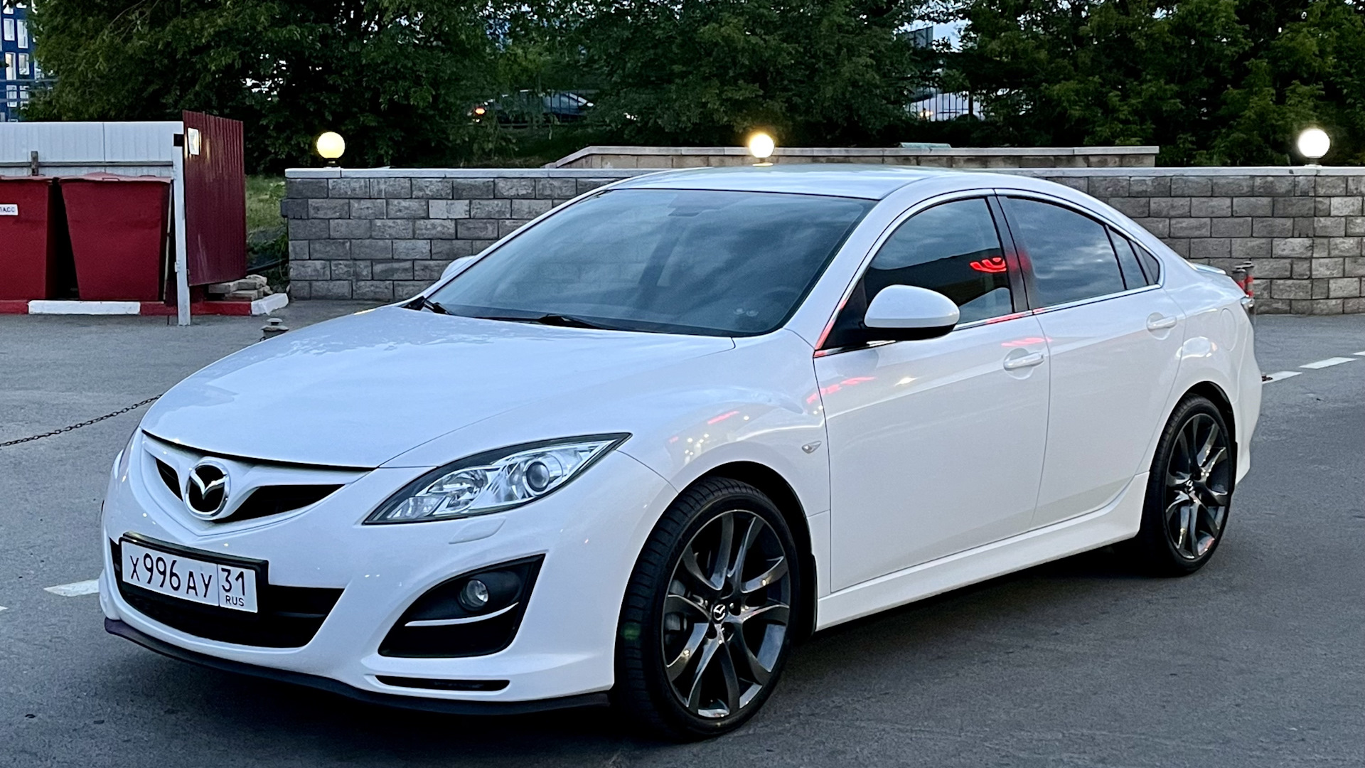 Mazda 6 (2G) GH 2.0 бензиновый 2010 | Белый перламутр на DRIVE2