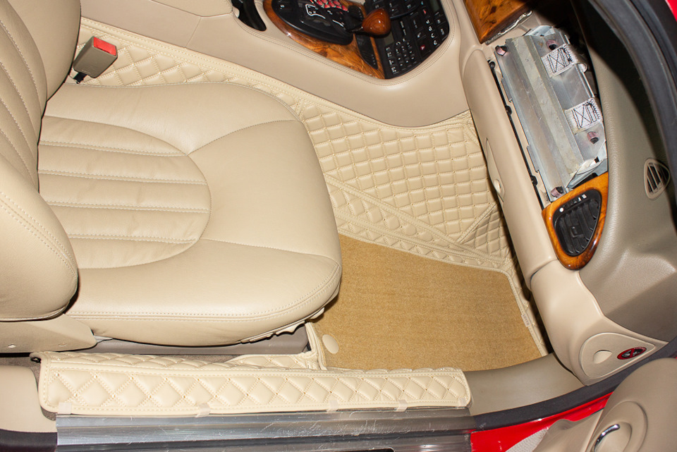 3D ковры из экокожи для Jaguar XKR: — Lovto на DRIVE2
