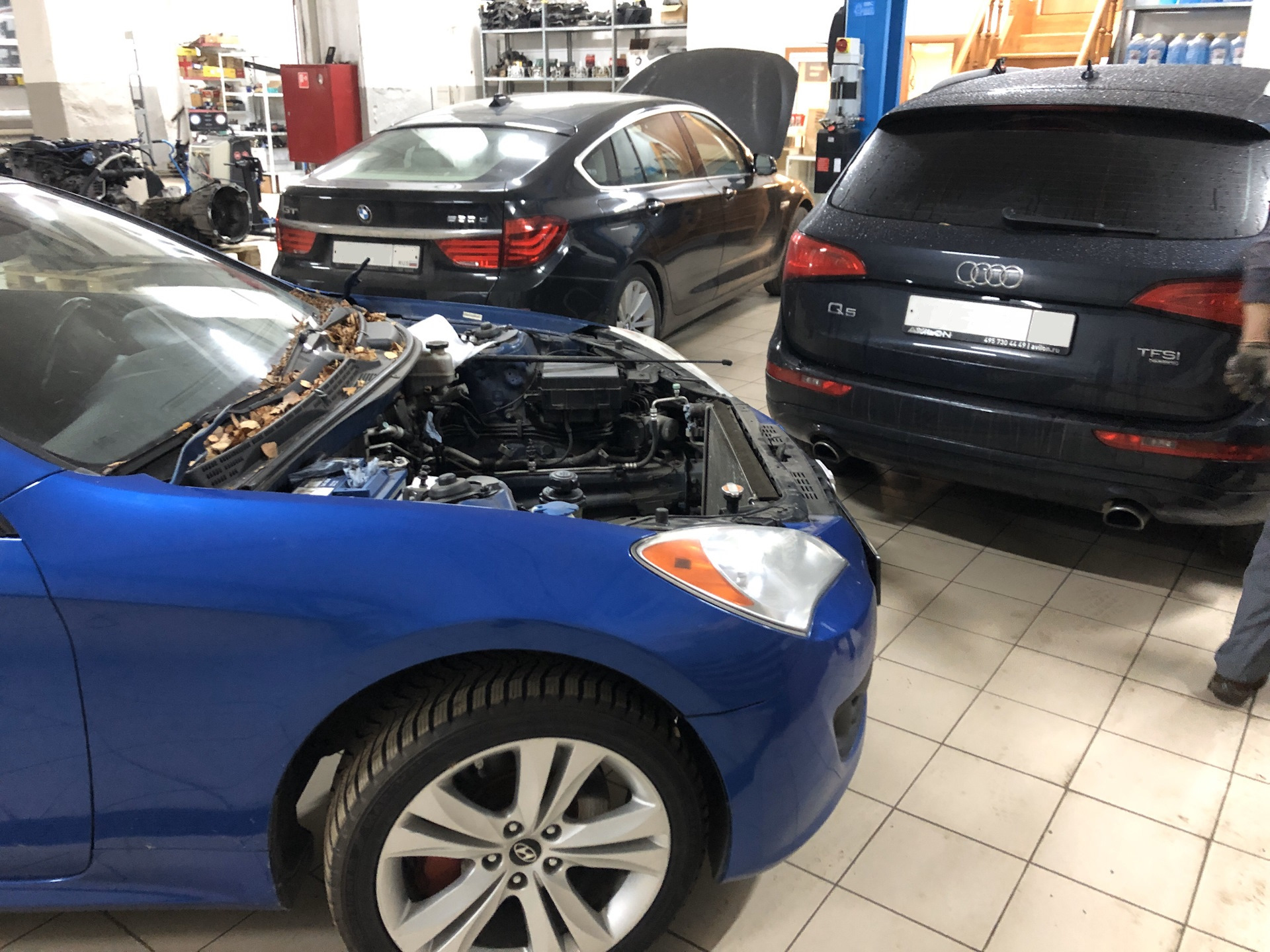 Замена масла в АКПП редукторах Audi Q5 — Audi Q5 (1G), 2 л, 2013 года ...