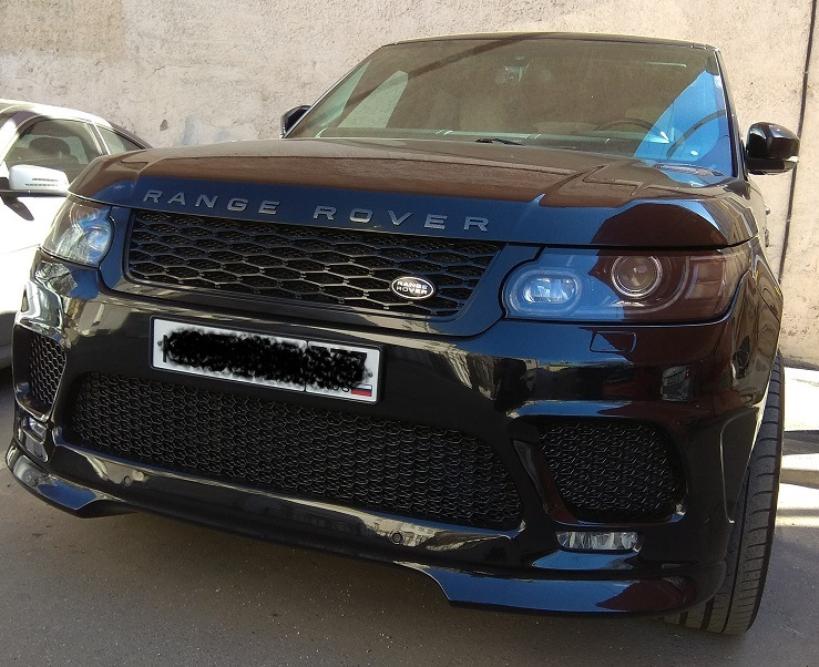 Far ranging. Фары Рендж Ровер спорт 2014. Range Rover Sport 2014 темный. Черные фары Рендж Ровер спорт 2014-2018. Фара range Rover Sport.