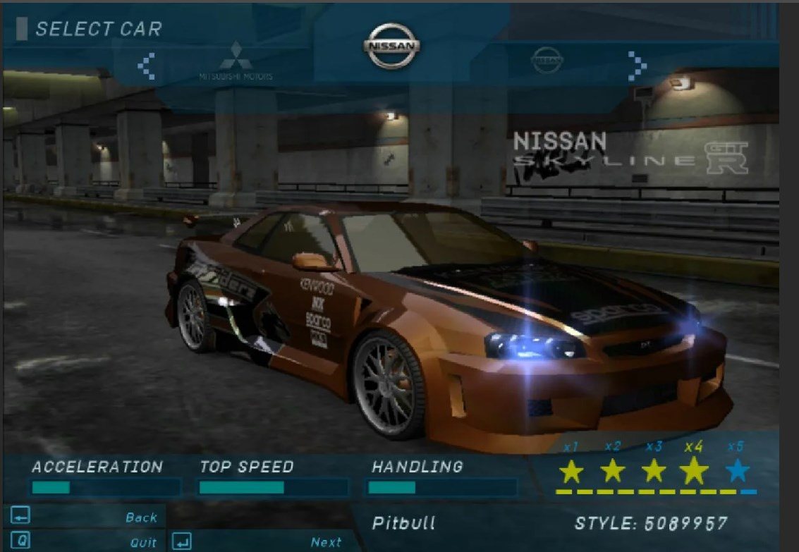 Need for Speed Underground 2 Тачки