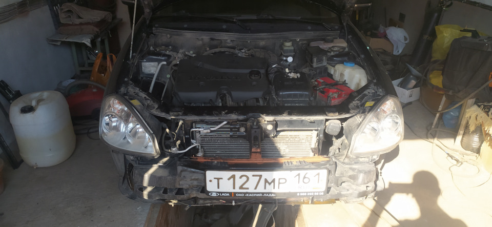 Чистка радиатора ож и доработка охлаждения — Lada Приора седан, 1,6 л ...