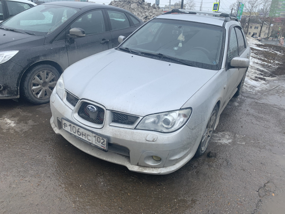 Замена регистрационных номеров. — Subaru Impreza (GD, GG), 2 л, 2006 ...