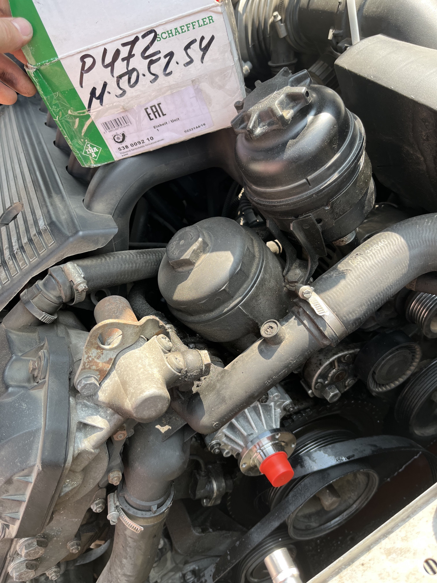 Замена помпы INA BMW E39 TOURING M52 — BMW 5 series (E39), 2,5 л, 1997 ...