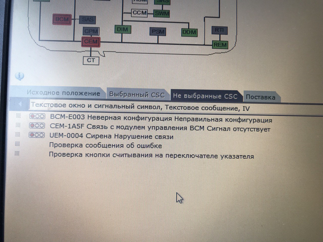 Ошибка абс 12