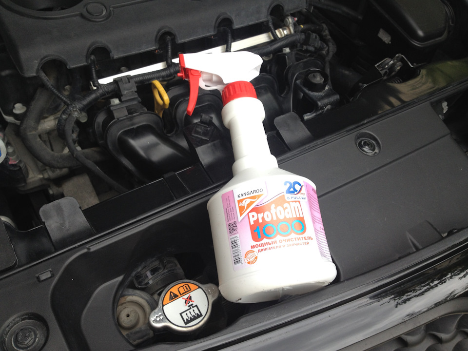 Тест пшикалки для двигателя Profoam — KIA Sportage (3G), 2 л, 2013 года ...