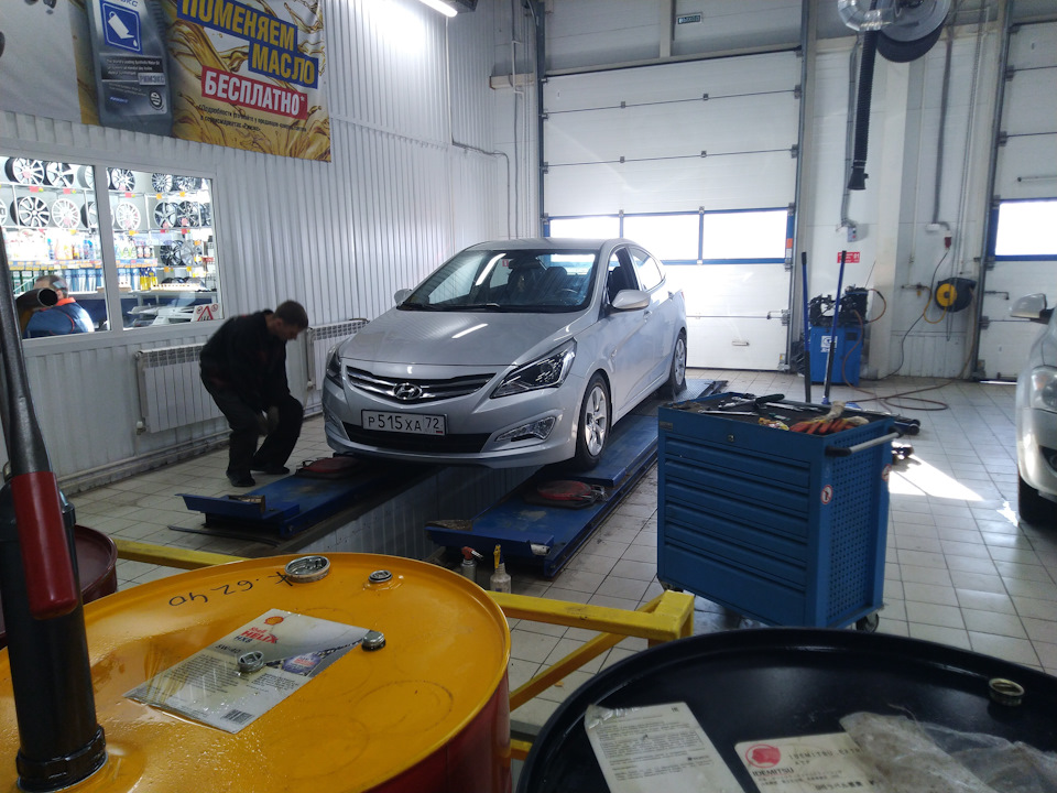 Регулировка схождения🦸 — Hyundai Solaris, 1,6 л, 2015 года | плановое ...