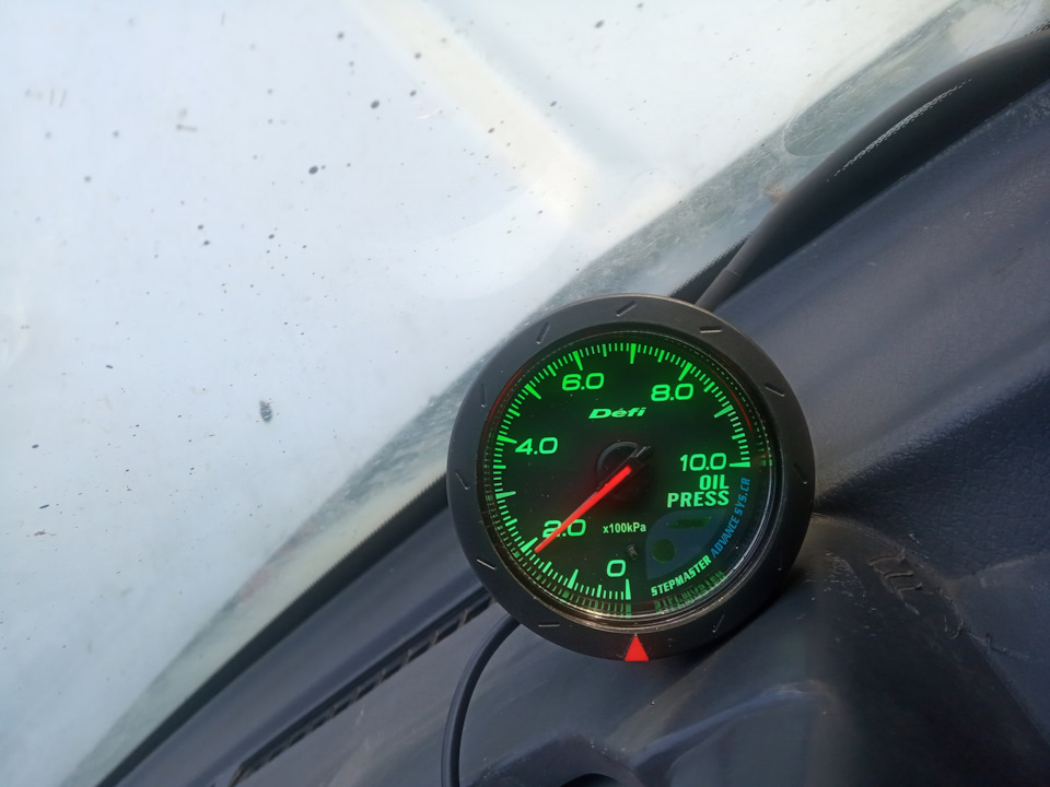 Установка датчика давления масла DEFI, первый запуск ДВС и установка ...