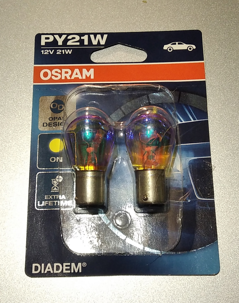 Лампочки задних поворотников OSRAM. — Ford Focus Sedan II, 1,8 л, 2008 ...