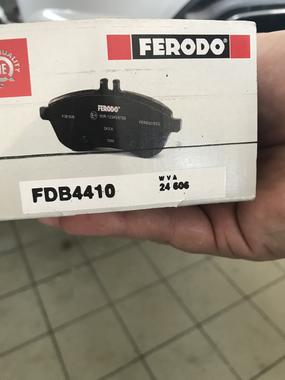 FDB4410 Комплект тормозных колодок, дисковый тормоз FERODO | Запчасти ...