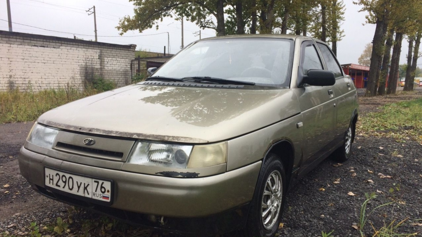 Lada 21100 1.6 бензиновый 1998 | Серо-зеленая десятка на DRIVE2