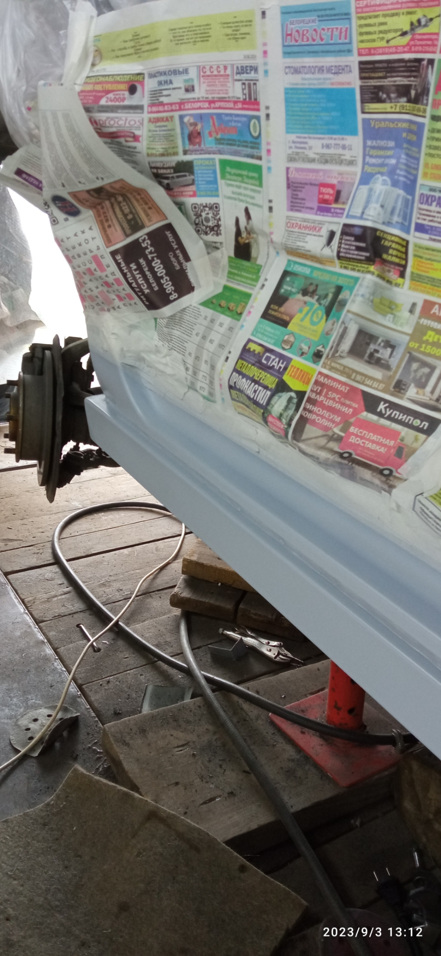 Замена порогов на проф трубу — Chevrolet Niva, 1,7 л, 2008 года ...