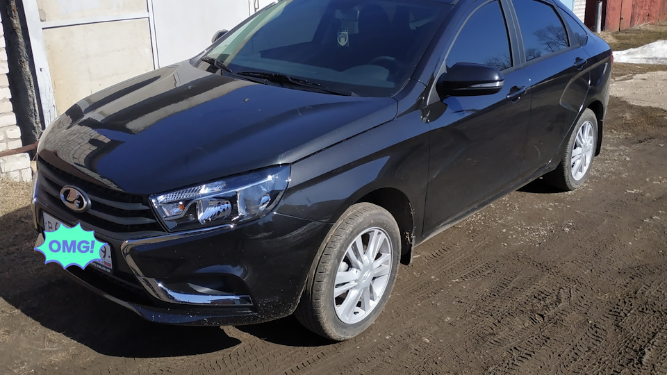 Lada Vesta черная Жемчужина