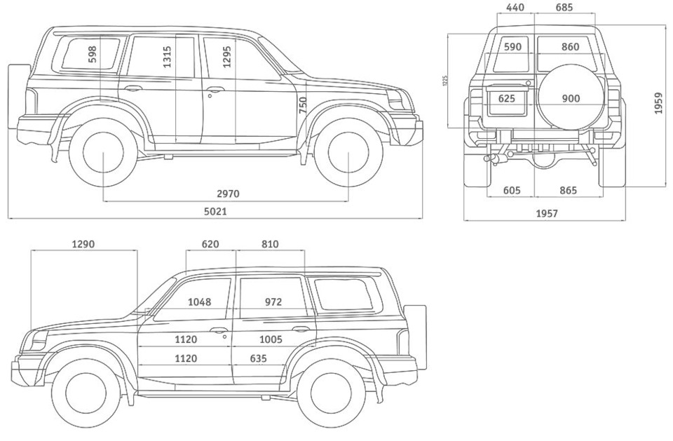 Nissan patrol чертеж