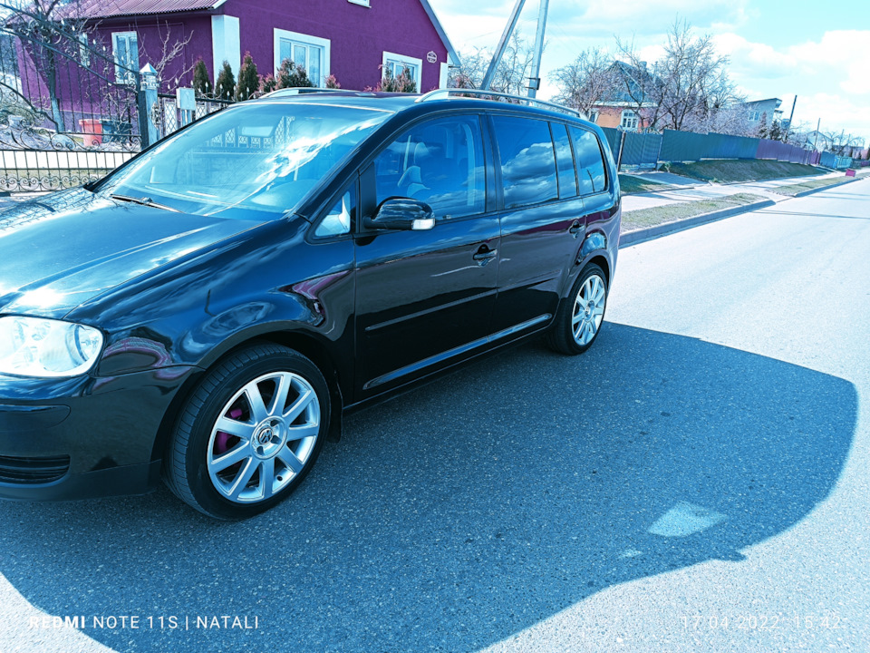 Диски r18 j8 et43 для VW Touran. — Volkswagen Touran (1G), 1,9 л, 2004 ...