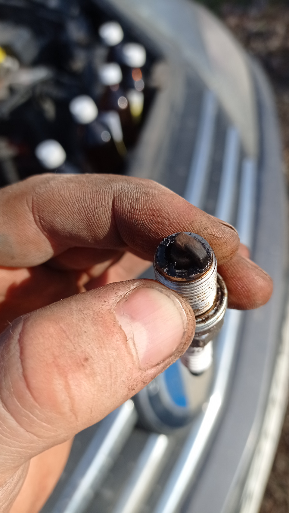 Вот так димексид сработал на свечке — Geely MK Cross