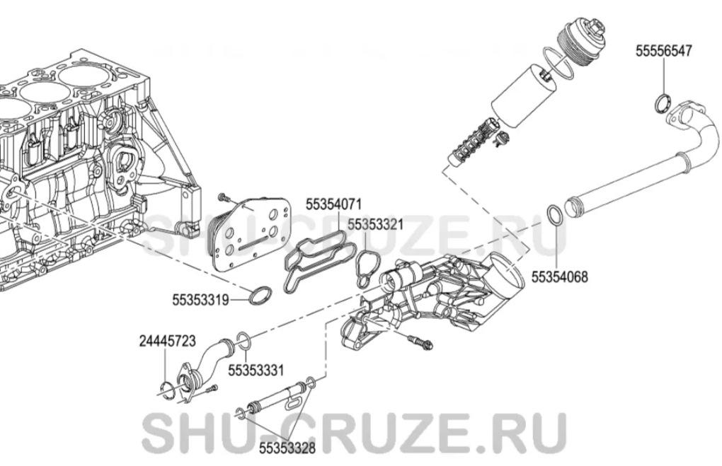 Маслоохладитель шевроле. Схема прокладок теплообменника Шевроле Круз 1.8. Теплообменник Шевроле Круз 1.8. Прокладки теплообменника Шевроле Круз 1.8 артикул ELRING.