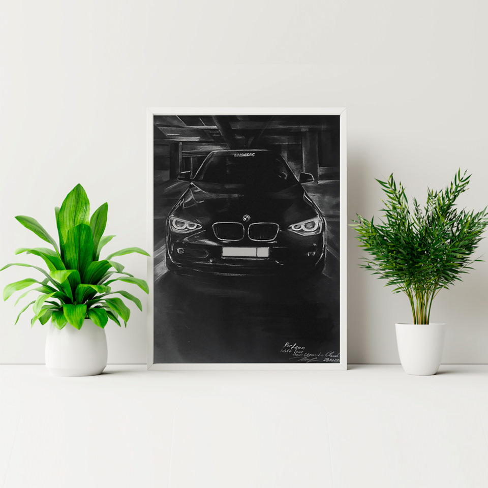 🎨Спасибо за рисунок! — BMW 1 series (F20), 1,6 л, 2013 года | фотография |  DRIVE2