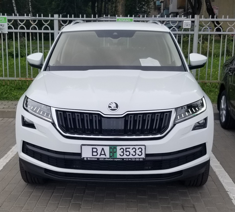 Забрал сегодня своего Михайло Потапыча ))) — Skoda Kodiaq, 2 л, 2018 года | покупка  машины | DRIVE2