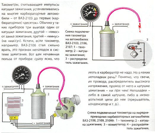 Тахометр ТХ-193 От ВАЗ-2103 На ВАЗ-2109 — Lada 21091, 1,1 Л, 1992.