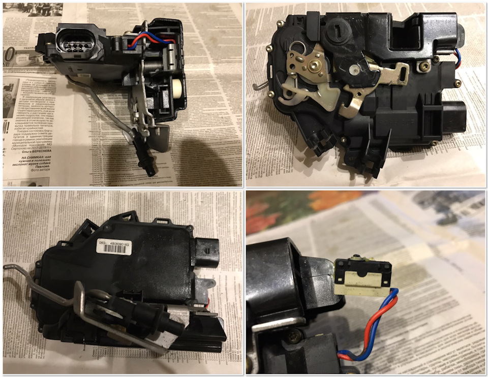Купил себе замки на задние двери из 🇯🇵 — степень прожарки medium, состояние ОЧХ — провёл профилактику + решил посмотреть в каком состоянии микрик — Audi Allroad (C5)