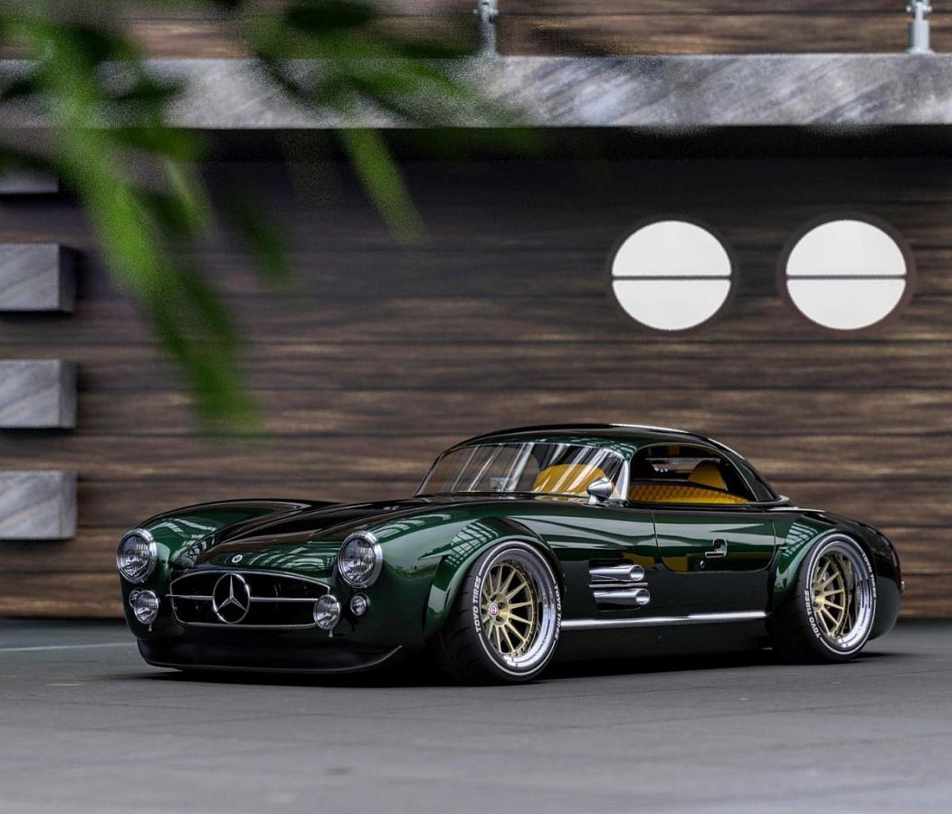 Mercedes Benz 300sl машинка чёрная