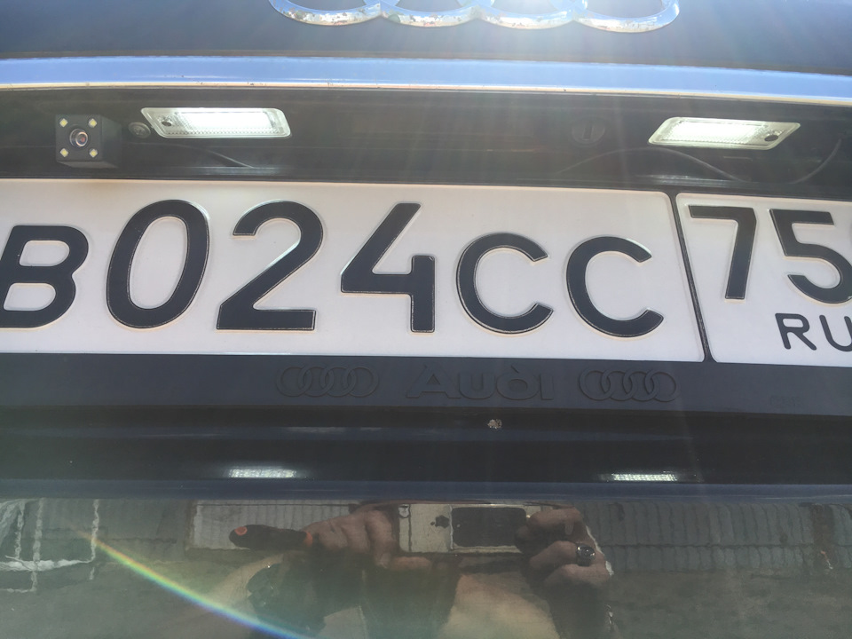Диоды в подсветку номера — Audi A6 (C6), 3 л, 2006 года | своими руками ...