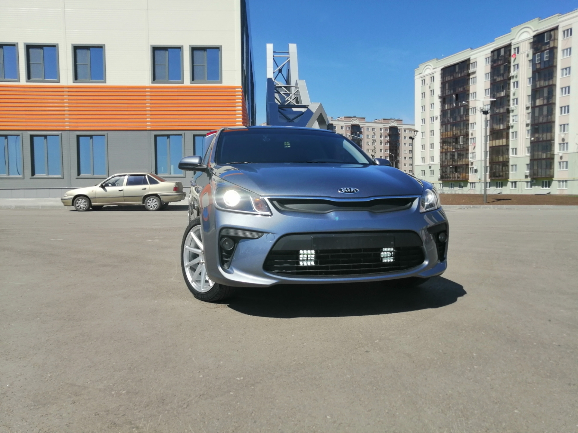Каркасные шторки 👌 доп дальний свет🚘 — KIA Rio (4G), 1,6 л, 2019 года ...