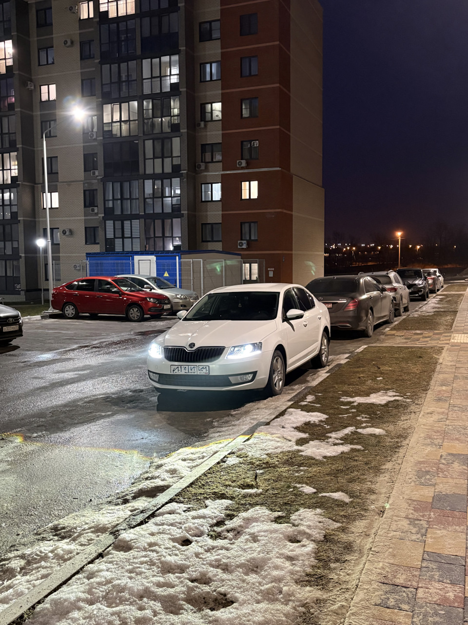 Свет от фар пушка — Skoda Octavia A7 Mk3