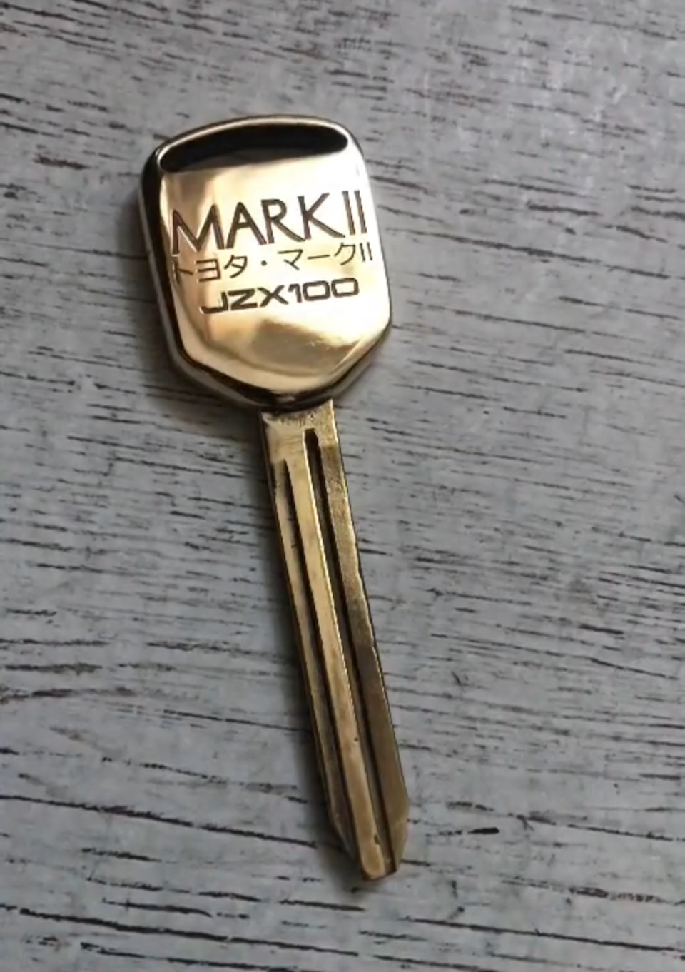 Gold ключ с гравировкой — Toyota Mark II (100), 2,5 л, 1998 года ...