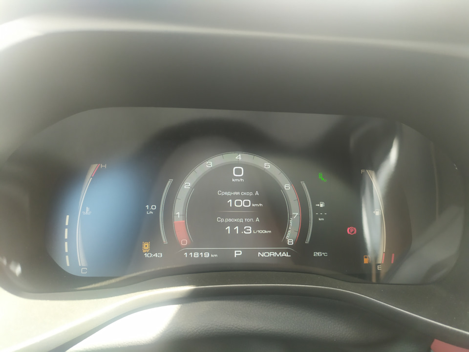 Средняя скорость 100, расход 11,3 — Haval Jolion