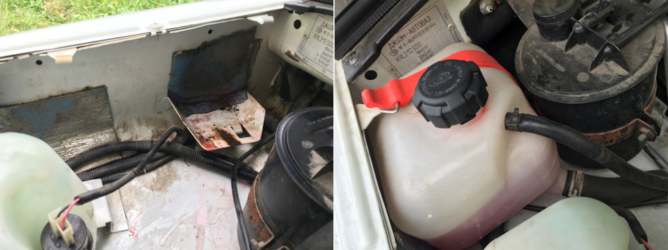 Устранение подтёков антифриза из-под крышки расширительного бачка ...