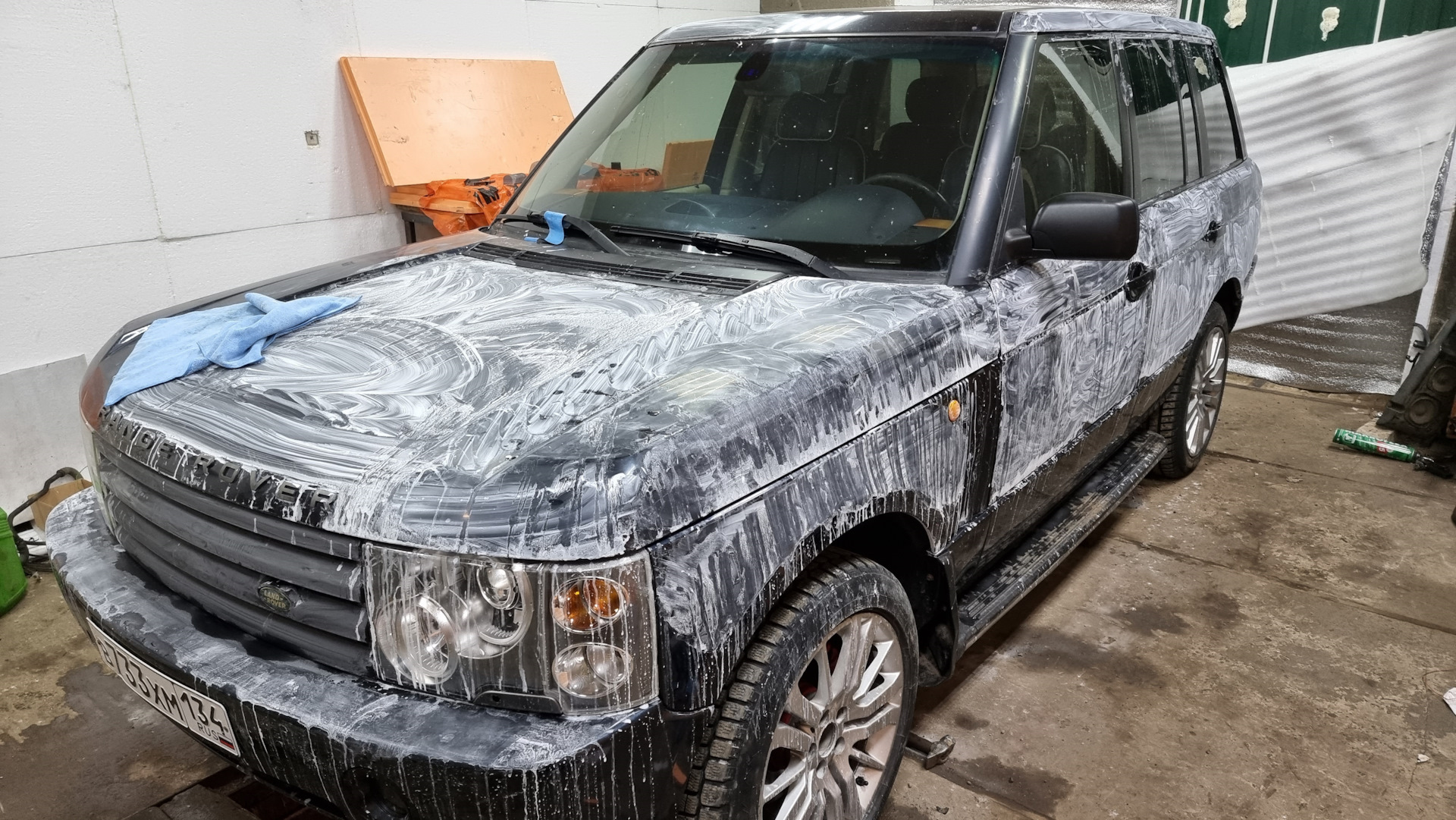 Полировка кузова в зеркало — вид на миллион )) — Land Rover Range Rover  (3G), 4,4 л, 2011 года | кузовной ремонт | DRIVE2