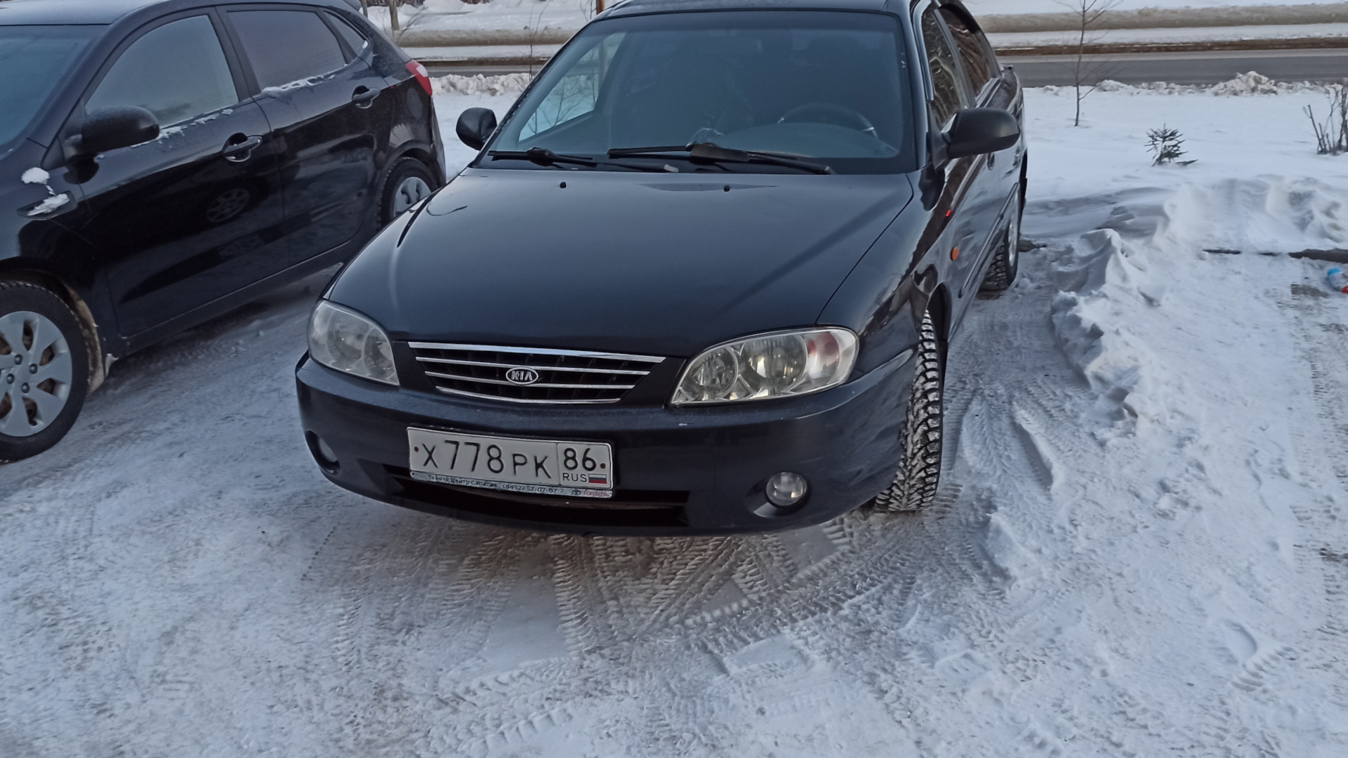 KIA Spectra 1.6 бензиновый 2007 | Черная ласточка на DRIVE2