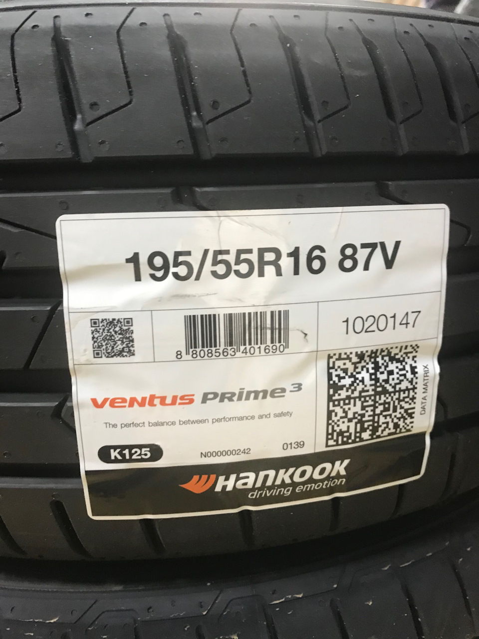 Hankook prime 3 k125 отзывы