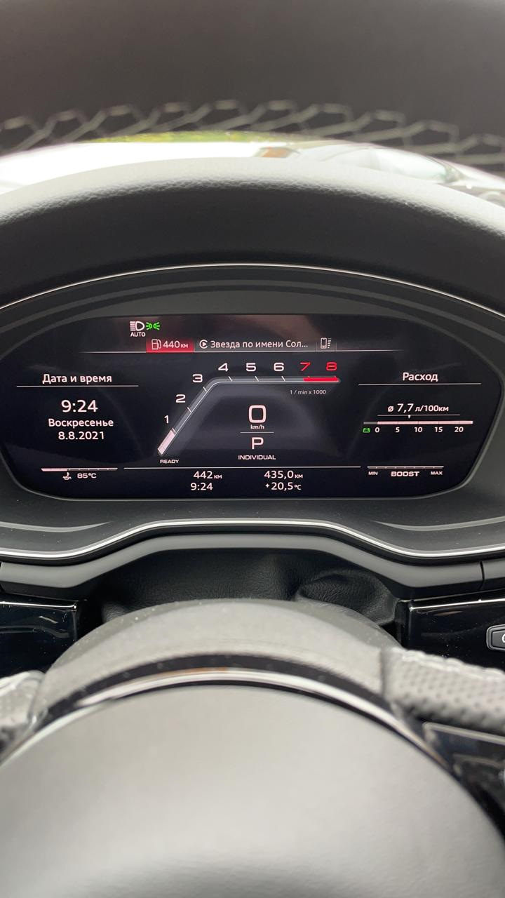 Фото в бортжурнале Audi A4 (B9)