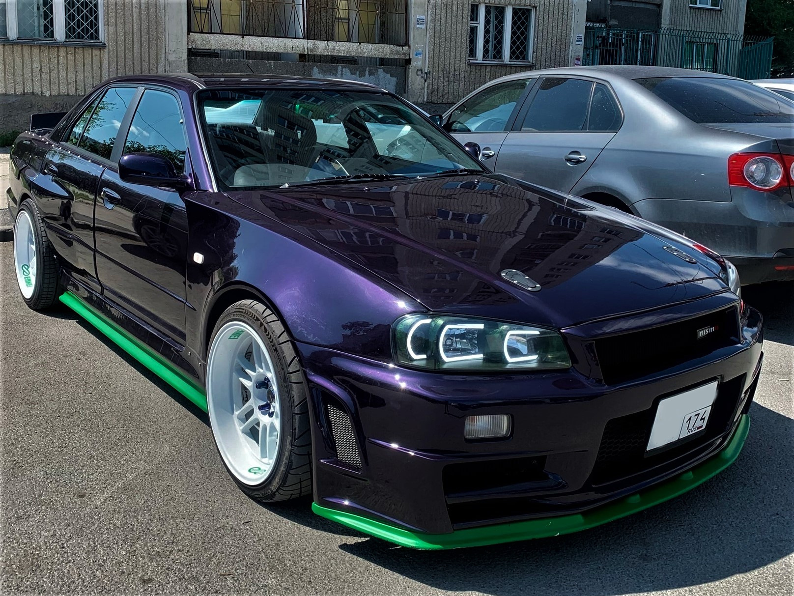 Ангельские глазки TAU tech в фары Nissan Skyline R34 — TAU tech на DRIVE2