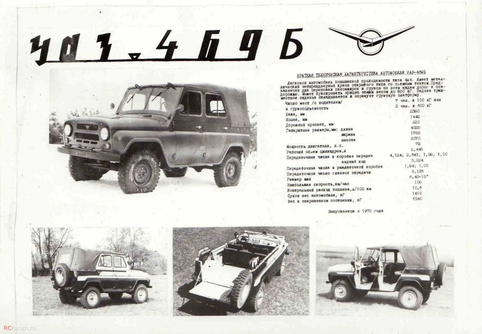 Photo from the logbook UAZ 3153