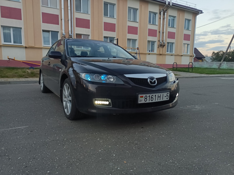 Светодиодные дхо в бампер. — Mazda 6 (1G) GG, 2,3 л, 2006 года | своими ...