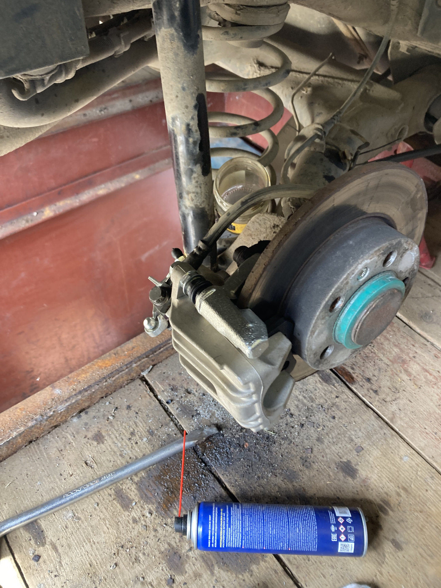 Заменил задние супорта)Как настроить правильно ручник?! — Skoda Octavia ...