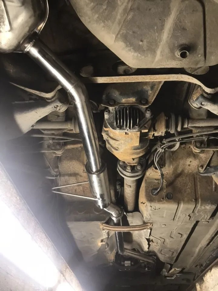 16. Кастомный выхлоп из нержавейки — Mercedes-Benz S-Class (W140), 3 л ...