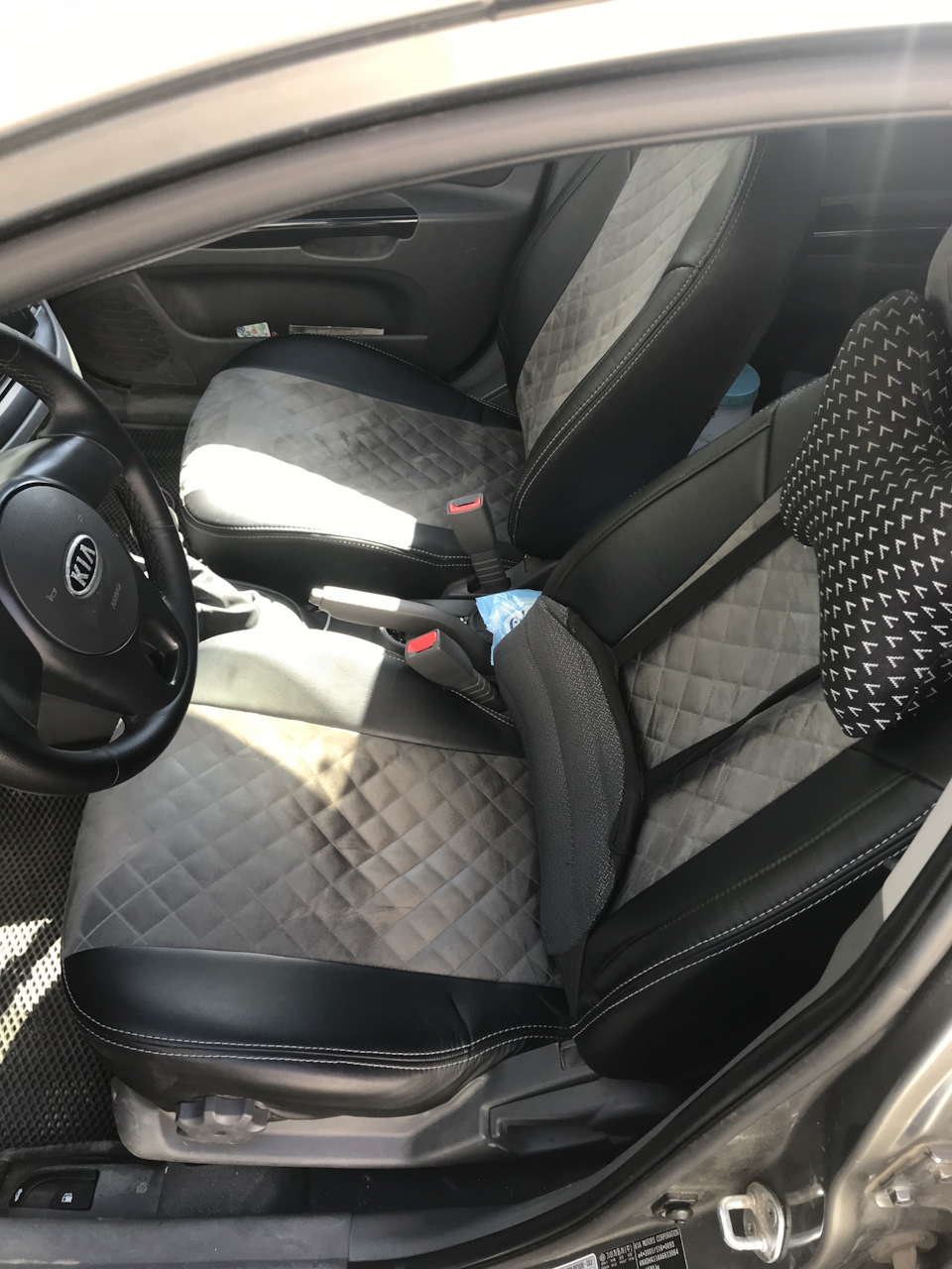 Установка чехлов на сиденья — KIA Rio (2G), 1,4 л, 2009 года | тюнинг ...