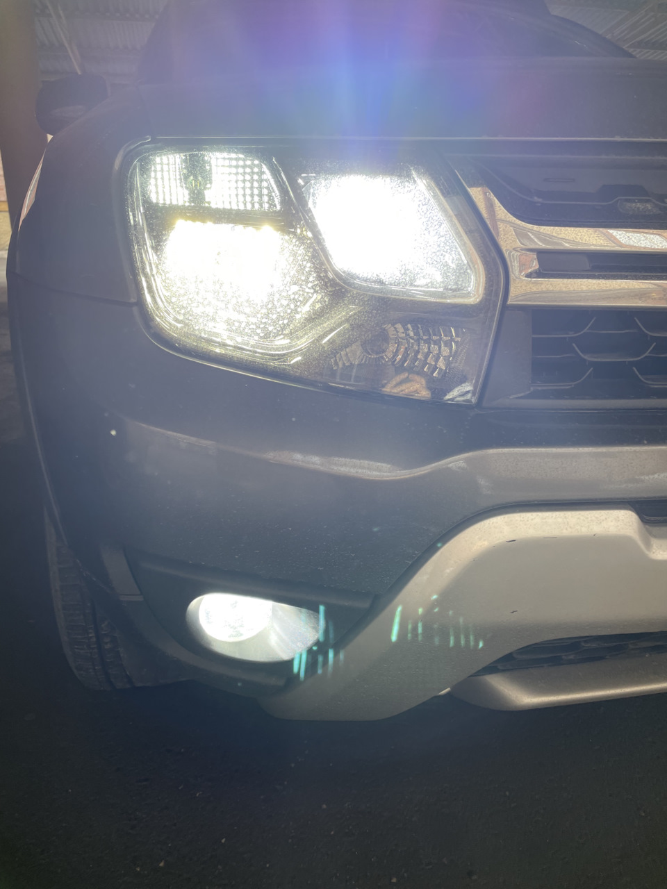 Диоды в дальний свет — Renault Duster (1G), 2 л, 2019 года | тюнинг ...