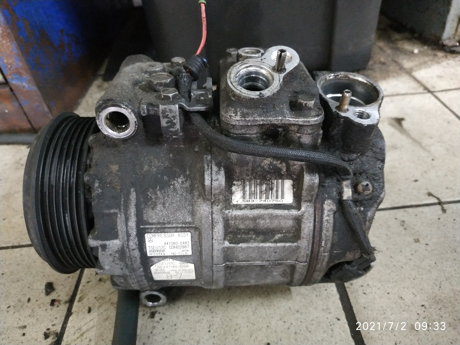 Компрессор кондиционера_@#решено — Mercedes-Benz R-Class (W251), 5 л ...