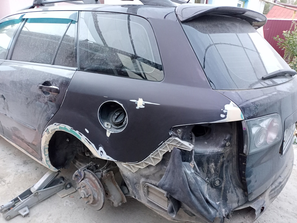 Ремонт порогов и арок стекловолокном Часть 2. — Mazda 6 (1G) GG, 2 л ...