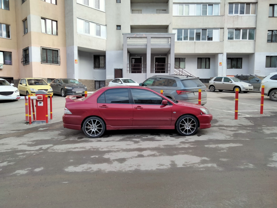 17 диски 7j et38 Лансер 9 — Mitsubishi Lancer IX, 2 л, 2006 года ...
