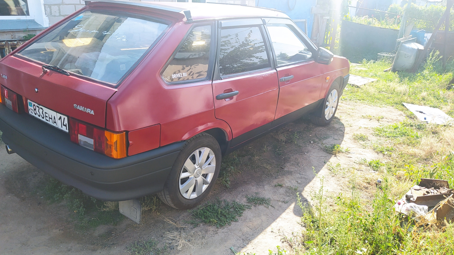 Установка заднего бампера 2114 на 2109 — Lada 2109, 1,5 л, 1994 года ...