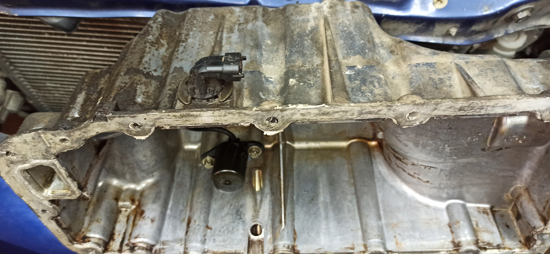 24. Обошлась резьба в поддоне, нарезка новой — Opel Astra H GTC, 1,8 л ...